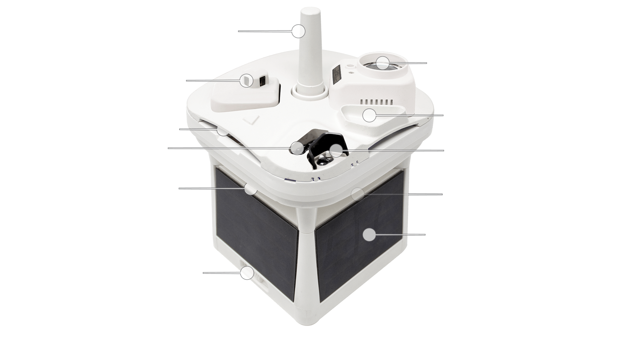 Micro Weather Sensor (MWS-C600) Labelled Diagram